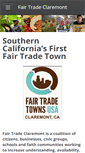 Mobile Screenshot of fairtradeclaremont.org